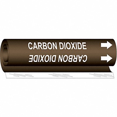 Pipe Marker Carbon Dioxide 5 in H 8 in W MPN:5805-O