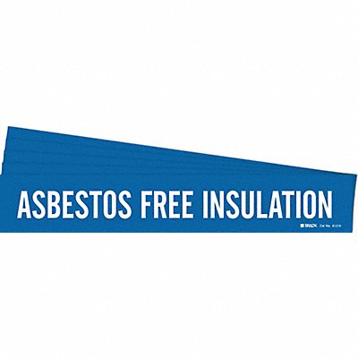 Pipe Marker Asbestos Free Insulation PK5 MPN:7018-1HV-PK