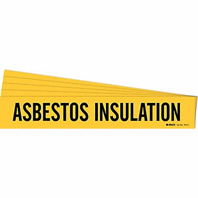 Pipe Marker Asbestos Insulation PK5 MPN:7019-1-PK