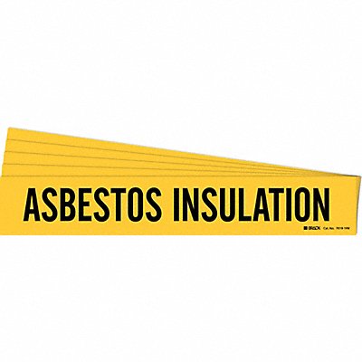 Pipe Marker Asbestos Insulation PK5 MPN:7019-1HV-PK