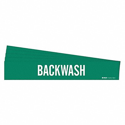 Pipe Marker Adhesive White Backwash PK5 MPN:7020-1-PK