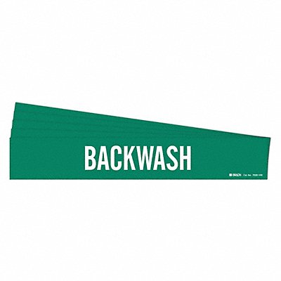 Pipe Marker Adhesive White Backwash PK5 MPN:7020-1HV-PK