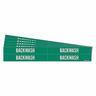 Pipe Marker Adhesive White Backwash PK5 MPN:7020-4-PK