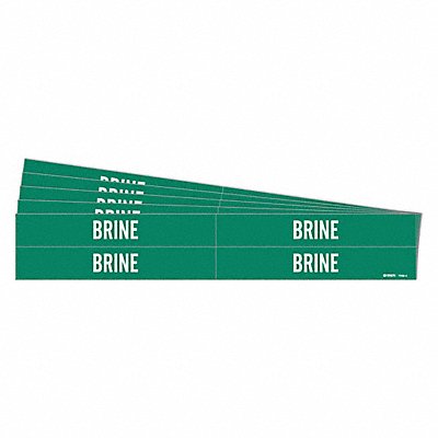 Pipe Marker Adhesive White Brine PK5 MPN:7036-4-PK