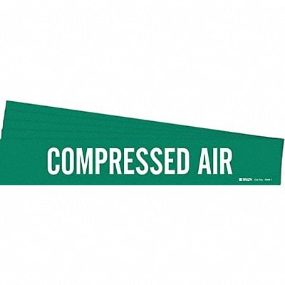 Pipe Marker White Compressed Air PK5 MPN:7059-1-PK