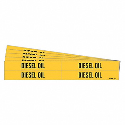 Pipe Marker Black Diesel Oil PK5 MPN:7078-4-PK