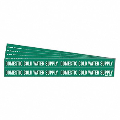 Pipe Marker Domestic Cold Water Sup. PK5 MPN:7086-4-PK