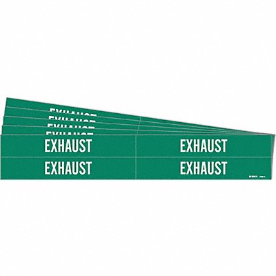 Pipe Marker Adhesive White Exhaust PK5 MPN:7099-4-PK