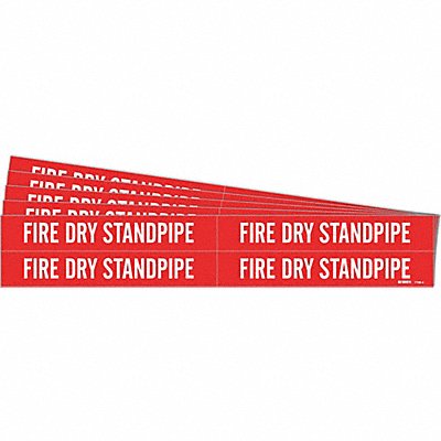 Pipe Marker Fire Dry Stand Pipe PK5 MPN:7108-4-PK