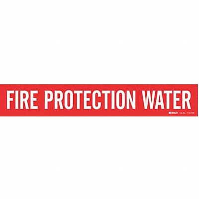 Pipe Mrkr Fire Protection Watr 2 1/4in H MPN:7110-1