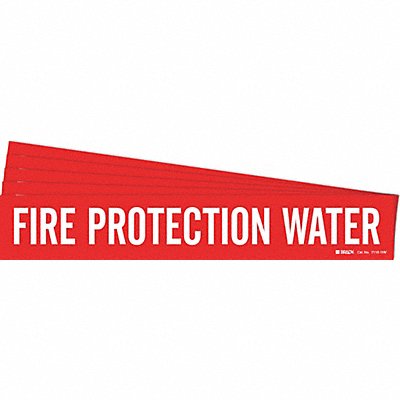 Pipe Marker Fire Protection Water PK5 MPN:7110-1HV-PK