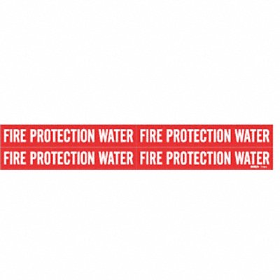 Pipe Marker Fire Protection Water MPN:7110-4