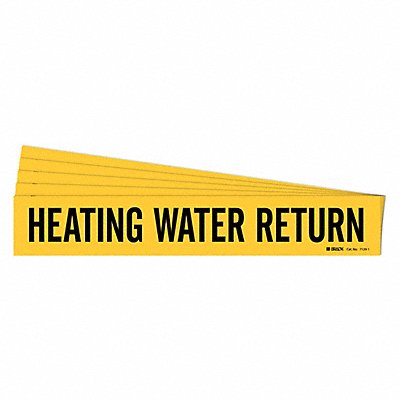 Pipe Marker Heating Water Return PK5 MPN:7129-1-PK