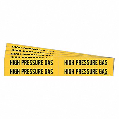 Pipe Marker Black High Pressure Gas PK5 MPN:7138-4-PK