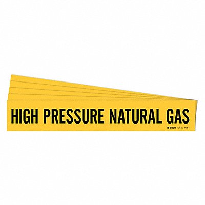 Pipe Marker Hi-Pressure Natural Gas PK5 MPN:7139-1-PK