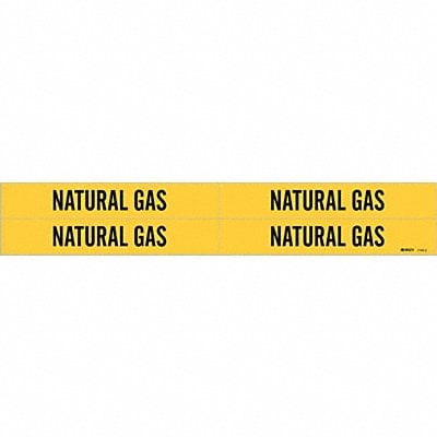 Pipe Mrkr Natral Gas 1 1/8in H 7in W MPN:7196-4