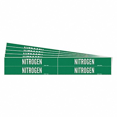 Pipe Marker Adhesive White Nitrogen PK5 MPN:7198-4-PK