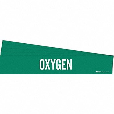 Pipe Marker Adhesive White Oxygen PK5 MPN:7210-1-PK