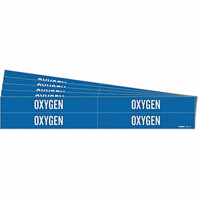 Pipe Marker Adhesive White Oxygen PK5 MPN:7211-4-PK