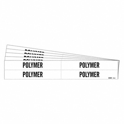 Pipe Marker Adhesive Black Polymer PK5 MPN:7216-4-PK