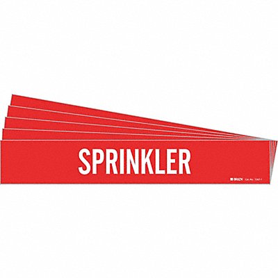 Pipe Marker Adhesive White Sprinkler PK5 MPN:7267-1-PK