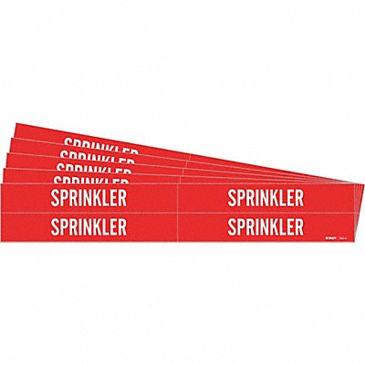 Pipe Marker Adhesive White Sprinkler PK5 MPN:7267-4-PK