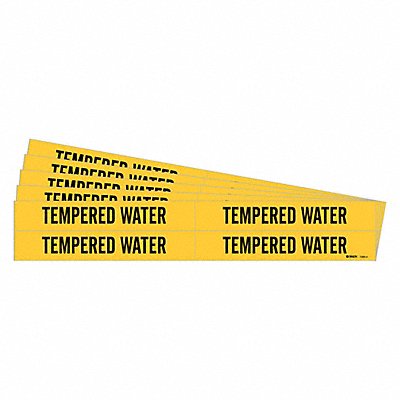 Pipe Marker Tempered Water PK5 MPN:7283-4-PK