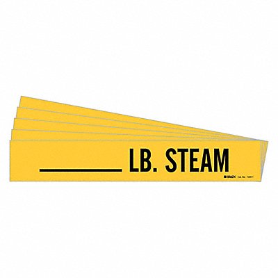 Pipe Marker Lb Steam PK5 MPN:7309-1-PK