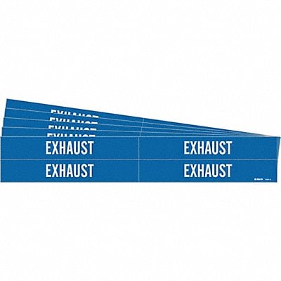 Pipe Marker Adhesive White Exhaust PK5 MPN:7354-4-PK