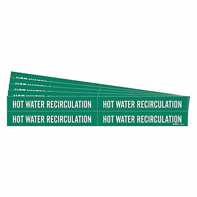 Pipe Marker Hot Water Recirculation PK5 MPN:7375-4-PK