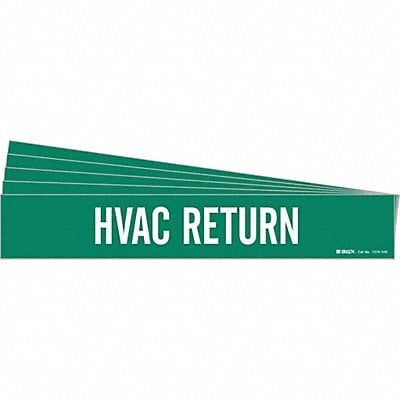 Pipe Marker White HVAC Return PK5 MPN:7379-1HV-PK