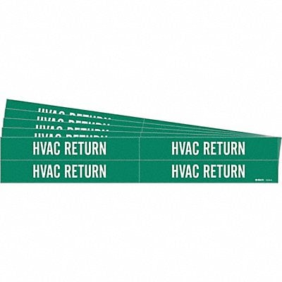 Pipe Marker White HVAC Return PK5 MPN:7379-4-PK