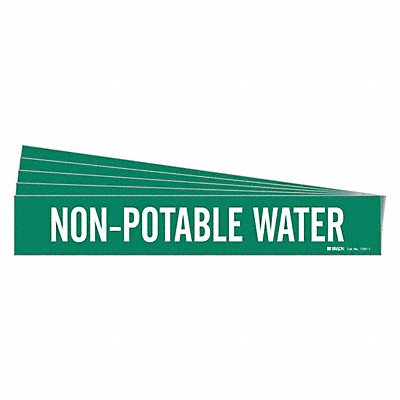 Pipe Marker Non-Potable Water PK5 MPN:7397-1-PK