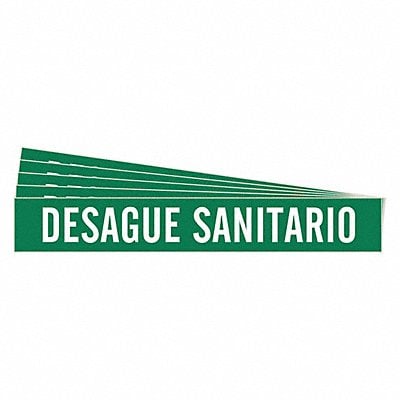 Pipe Marker White Desague Sanitario PK5 MPN:83527-PK