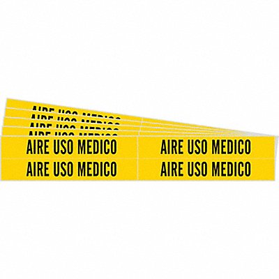 Pipe Marker Black Aire Uso Medico PK5 MPN:83550-PK