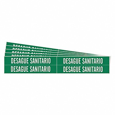 Pipe Marker White Desague Sanitario PK5 MPN:83563-PK