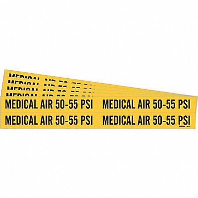 Pipe Marker Medical Air 50-55 PSI PK5 MPN:86331-PK