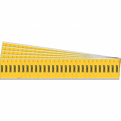 Pipe Marker Adhesive Yellow Exhaust PK5 MPN:91930-PK