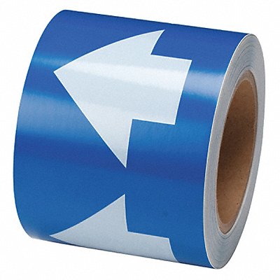 D3614 Arrow Tape Blue 4in W 90ft Roll L MPN:91289