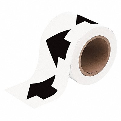 D3614 Arrow Tape White 4in W 90ft Roll L MPN:91409