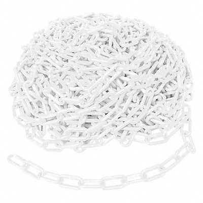 Plastic Chain 1-1/2 In x 100 ft White MPN:78235