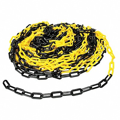 Plastic Chain 2 In x 100 ft Black/Yellow MPN:78254