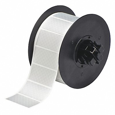 Label Tape Roll Metallic Silver 1 in W MPN:B30-17-438