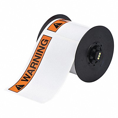 Label Black/Orange 2.250 In. MPN:B30-241-595-ANSIWA