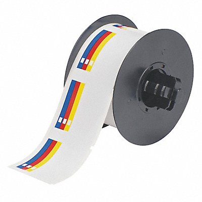 Label Red/Yellow/Blue/White 2.250 In. MPN:B30-244-595-CB