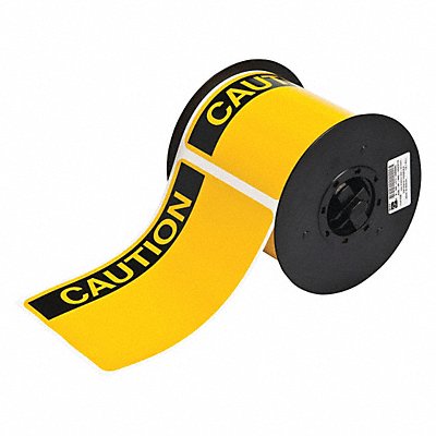 Label Black/Yellow 4.000 In. MPN:B30-25-595-OSHACA