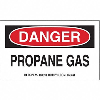 Gas Cylinder Label 3in x 5in Paper PK10 MPN:60310