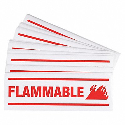 Flammable Label 3.5in x 10in Paper PK100 MPN:857