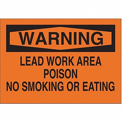 Safety Sign Label 3 1/2inx5in Polyester MPN:87767