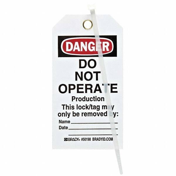 Do Not Operate Tag: Polyester, 